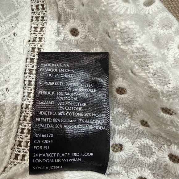 Anthropologie Burnham White Lace Top from James Coviello Size XS - Picture 9 of 9